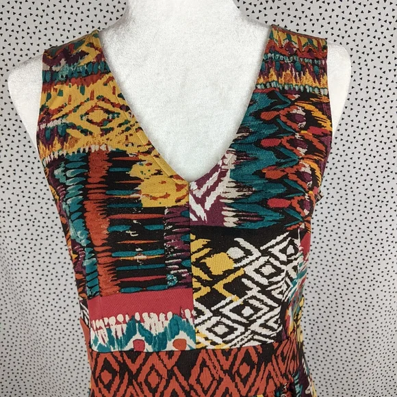 Robbie Bee Tribal Maxi Dress (Size: Large) - Picture 4 of 9